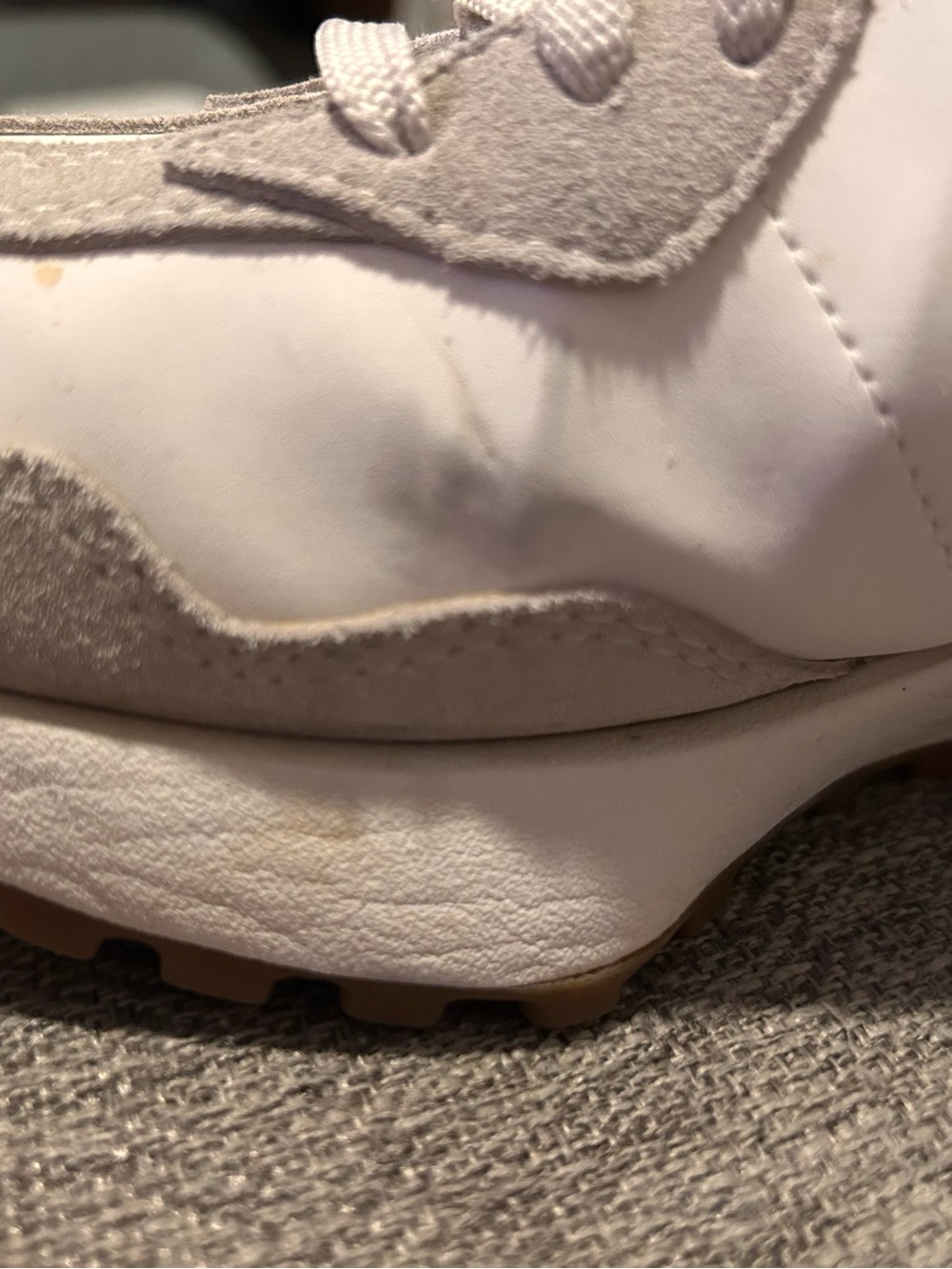 New Balance White and Black Low-Top Sneakers - Picture 5 of 9